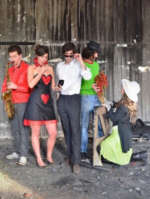 Gio Montez performing Action No. 0 'Superazione' from Manifeste Azioni, photographed by Giacomo Capogrossi – a symbolic act of transcendence and transformation